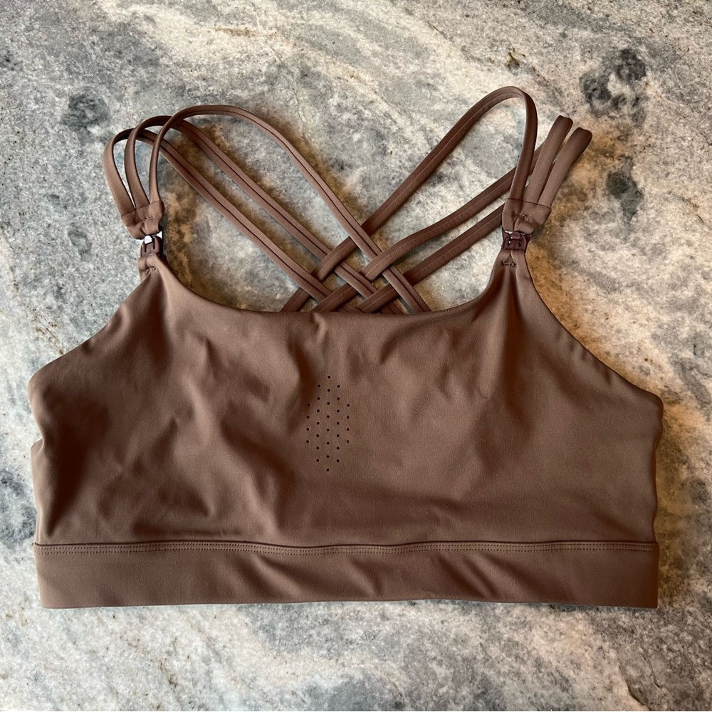 Sweat and Milk Chloe 4 Running Nursing & Pumping Sports Bra, size large